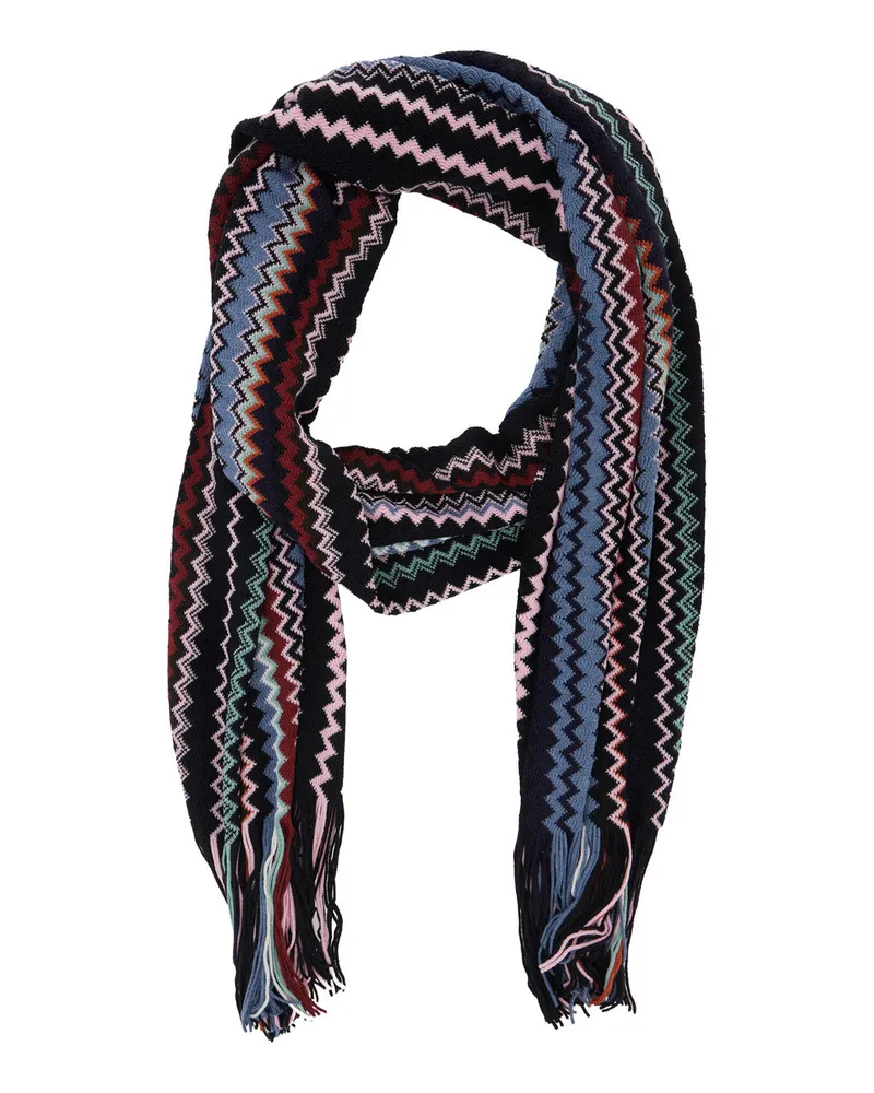 Missoni Women's Scarf Multicolour Tech Fabric Acrylic Scarfs Multicolor
