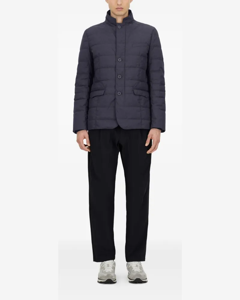 Herno Water-Repellent Down-Filled Down Jacket — Blue Blue