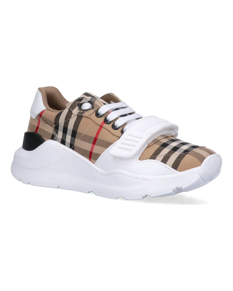 Burberry Women's Sneakers Beige Cotton Beige