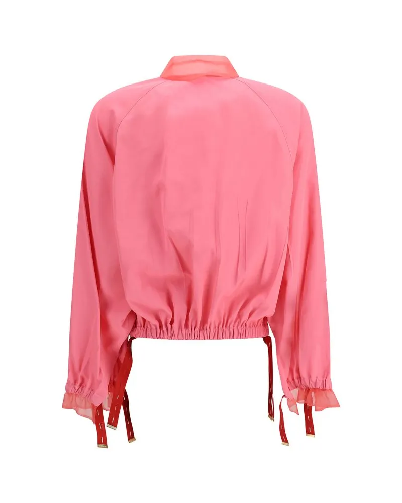 Fendi Women's Multicolor Viscose Bomber Clothing Pink