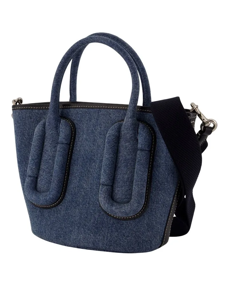 Marc Jacobs Women's The Small Tote Shopper Bag -  Cotton Blue Totes-Shopping-Bags Blue