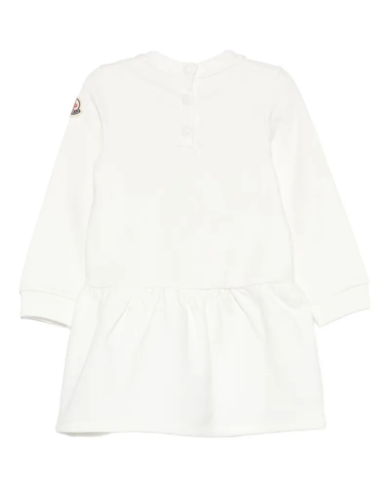 Moncler Girls' Enfant Dress White Cotton; Elastane White