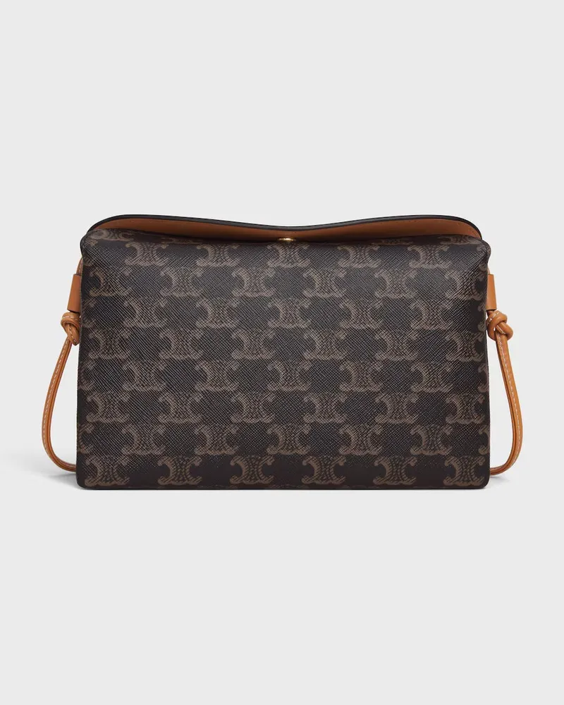 Celine Women's Trio Flap Miel Beige Mini-Sacs Brown