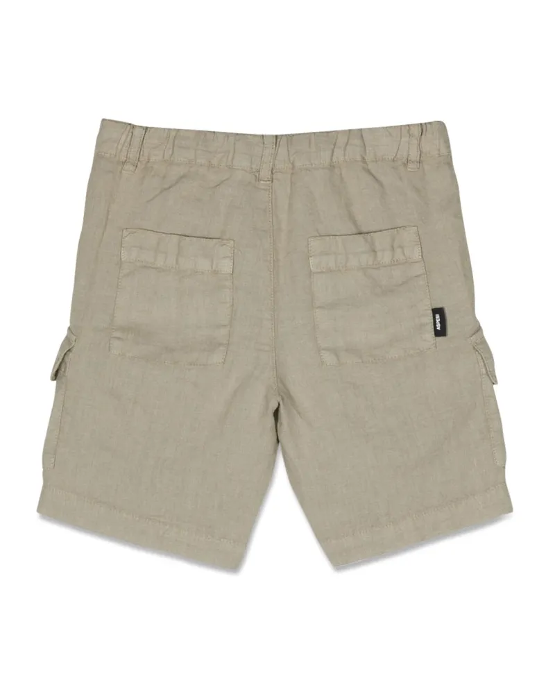 ASPESI Linen Bermuda Shorts — Green Green