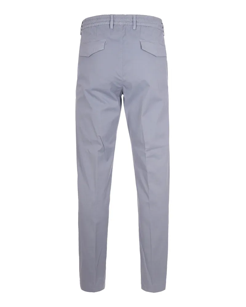Eleventy Men's Jogger Trousers Sky Blue Cotton Gray