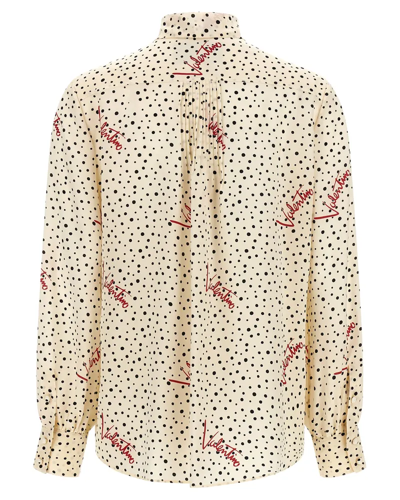Valentino Garavani Women's Multicolor Silk Blouse Beige