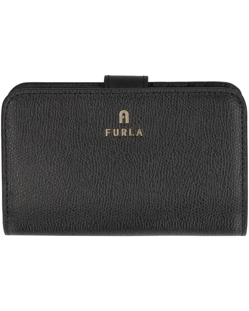 Furla Women's Leather Wallet Camelia Black & Purses Black