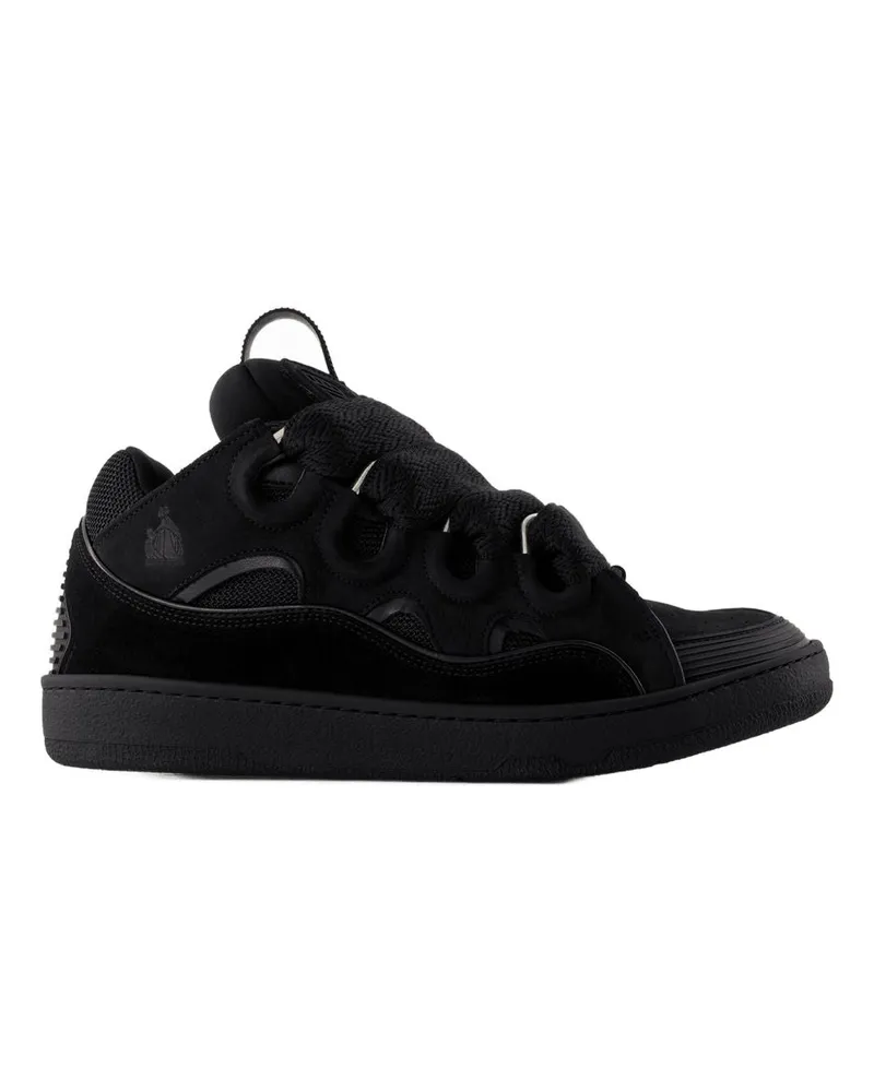 Lanvin Women's Curb Sneakers Black Synthetic Black