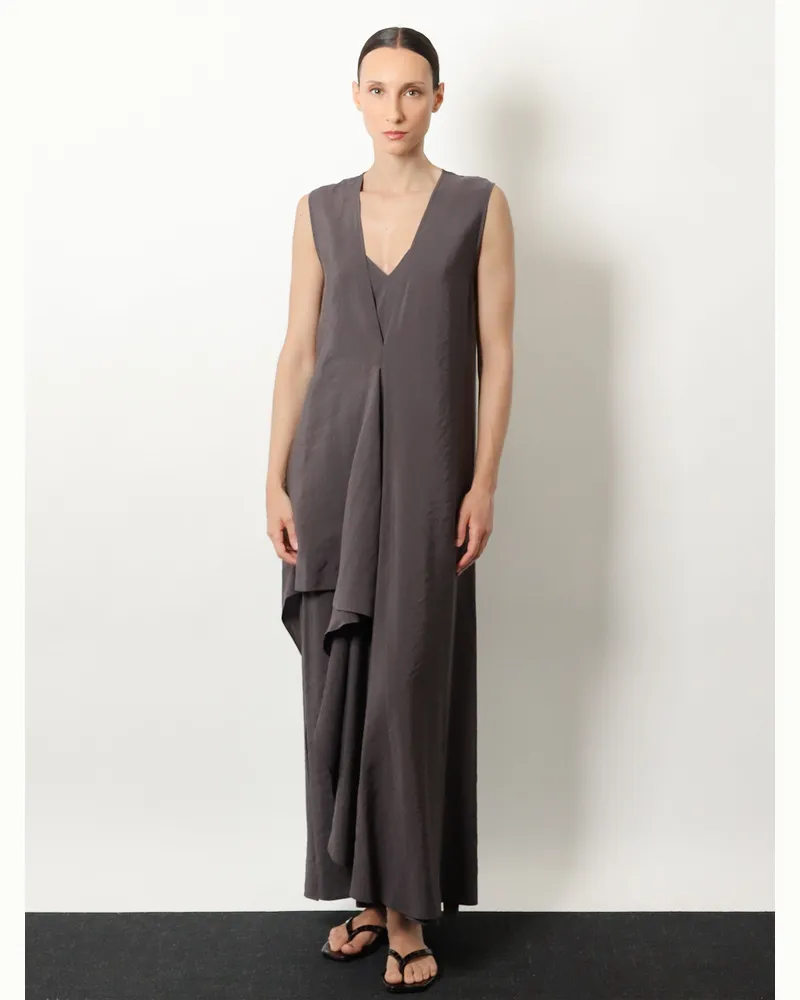 ALYSI Women's Dress Peach Touch Grey Modal Gray