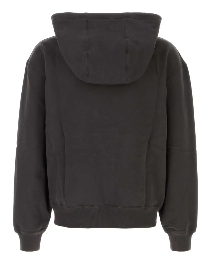 Saint Laurent Men's Charcoal Cotton Sweatshirt Acier Exterior: Felpe Gray