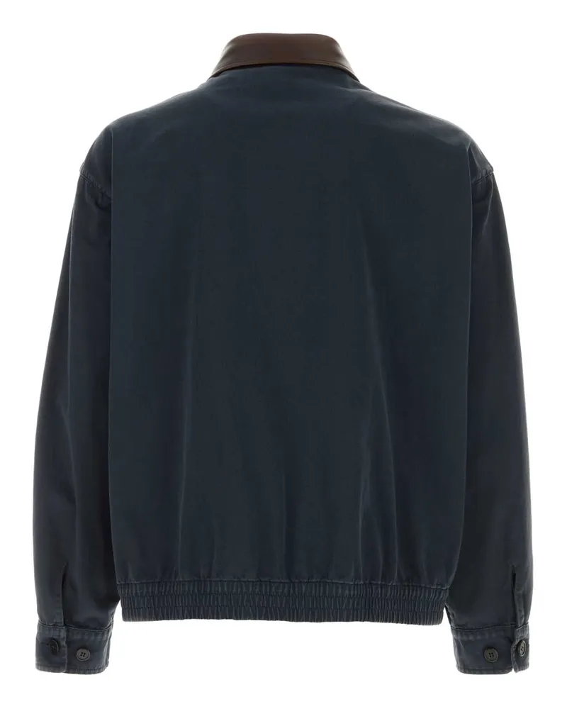 Prada Cotton Harrington Jacket — Navy Navy