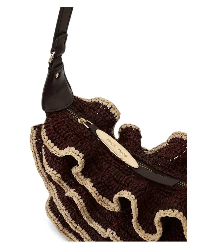 Zimmermann Choco Shoulder Bag — Brown Brown