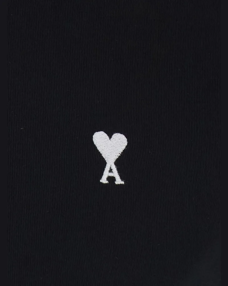 AMI Paris Women Cotton T-Shirt Black T-Shirts & Jerseys Black