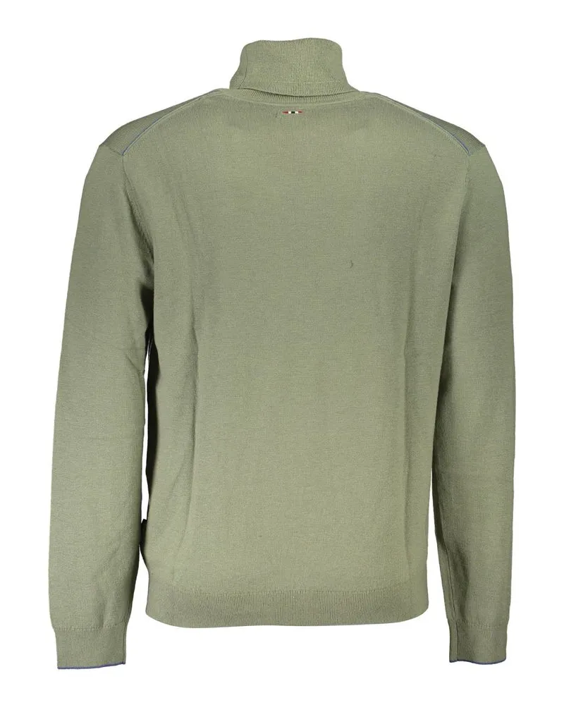 Napapijri Wool Turtleneck Sweater — Green Green