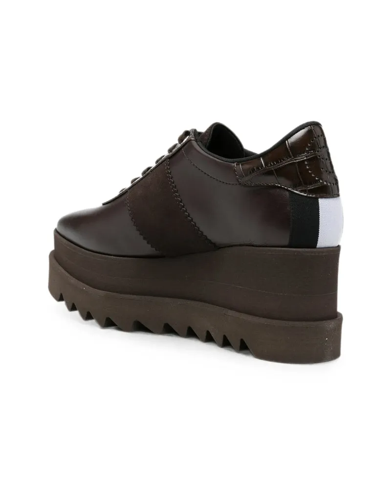 Stella McCartney Platform Lace-Up Oxford — Brown Brown