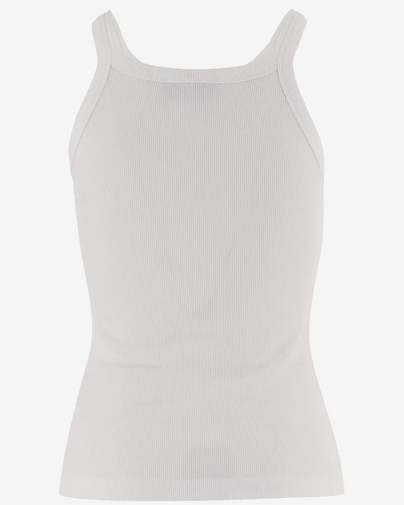 Fendi Women Tank Top Cotton White White