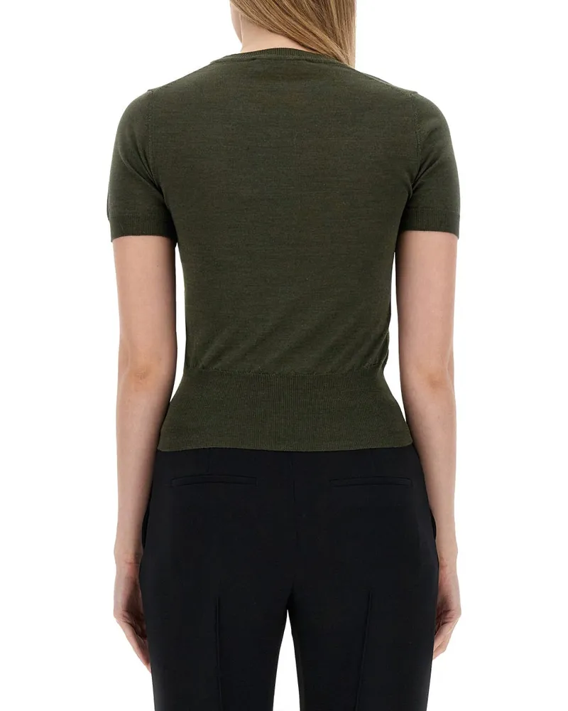Vivienne Westwood Logo Wool-Silk Blend Sweater — Green Green