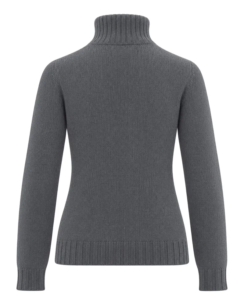 Fabiana Filippi Cashmere Turtleneck Sweater — Gray Gray
