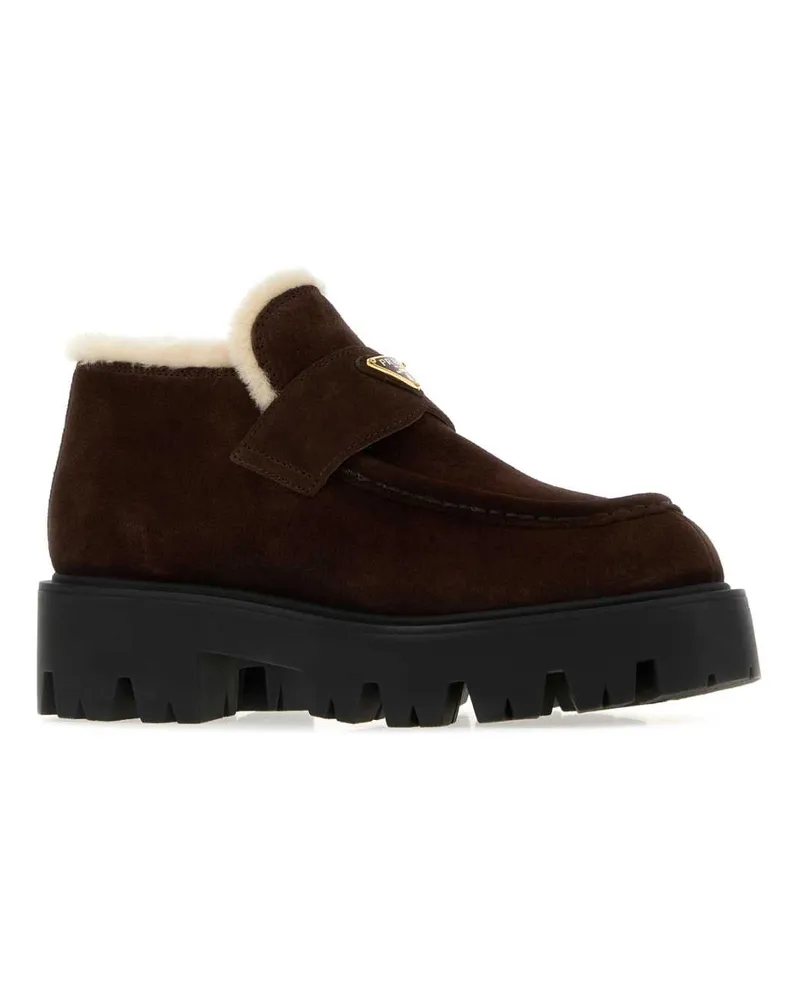 Prada Stride Loafer — Brown Brown