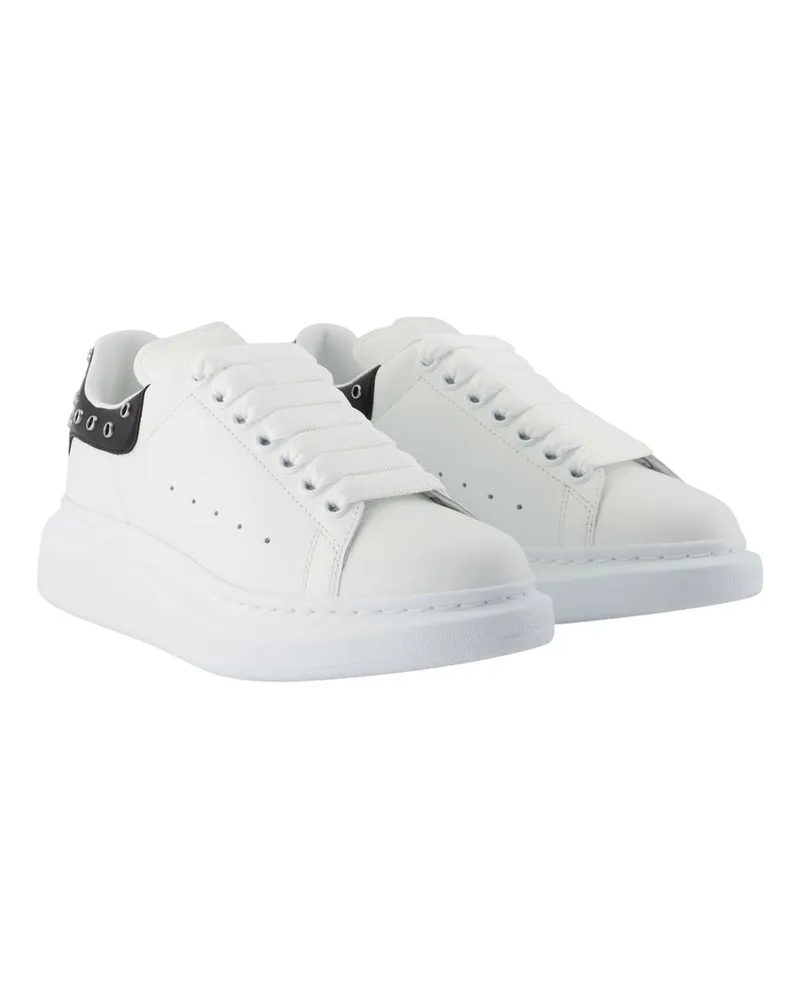 Alexander McQueen Women's Leather Oversized Sneaker White Calfskin White