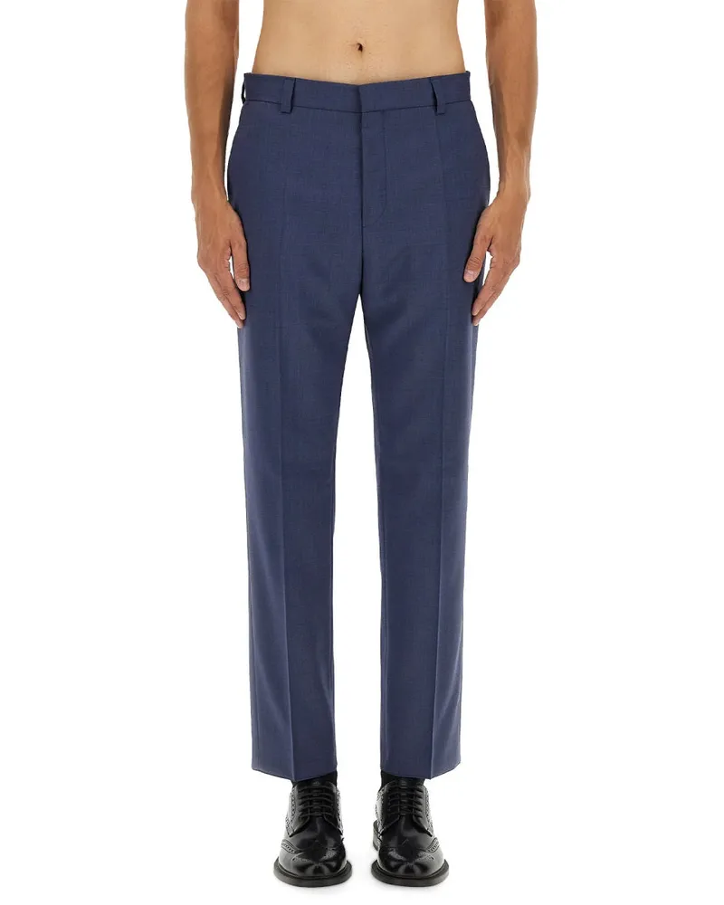 HUGO BOSS Recycled Polyester Blend Trousers — Blue Blue