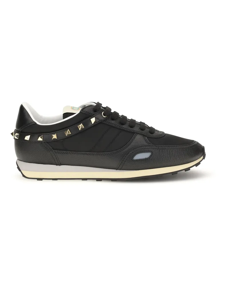 Valentino Garavani Stud Up Sneakers — Black Black