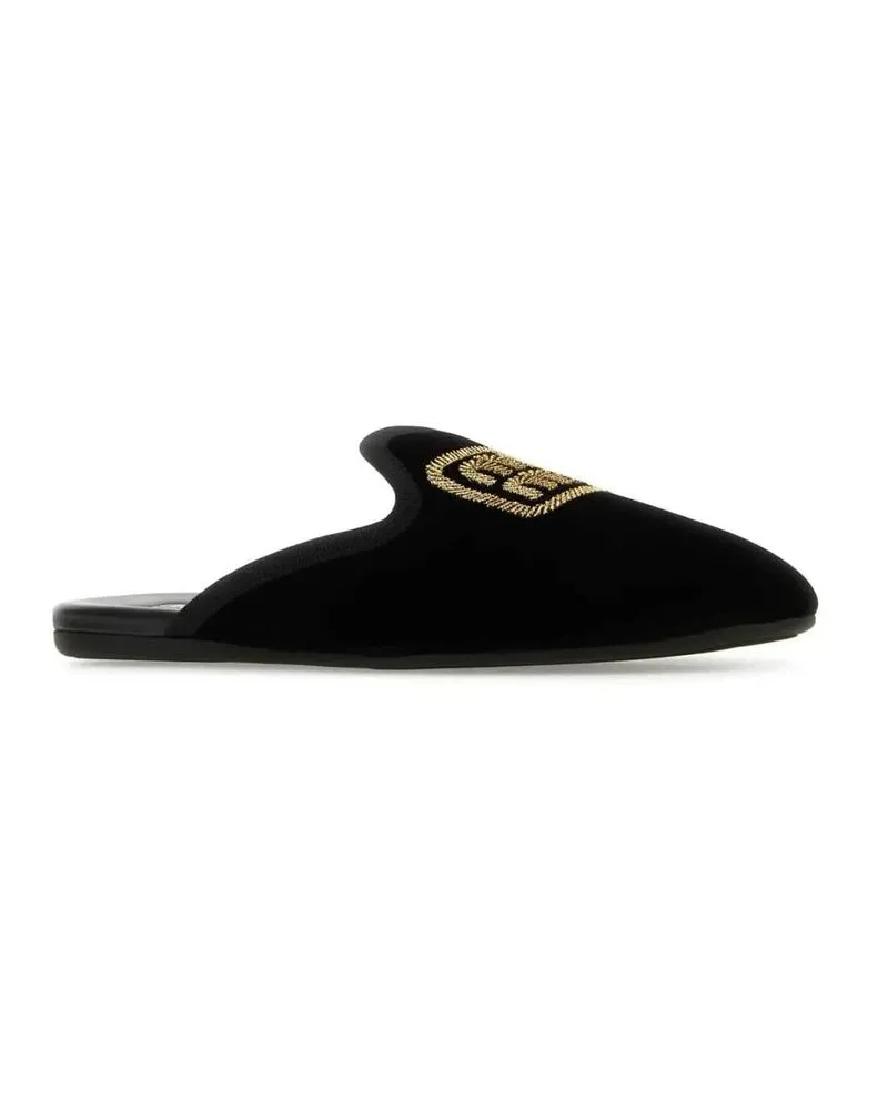 Miu Miu Women's Black Calfskin Mules Black