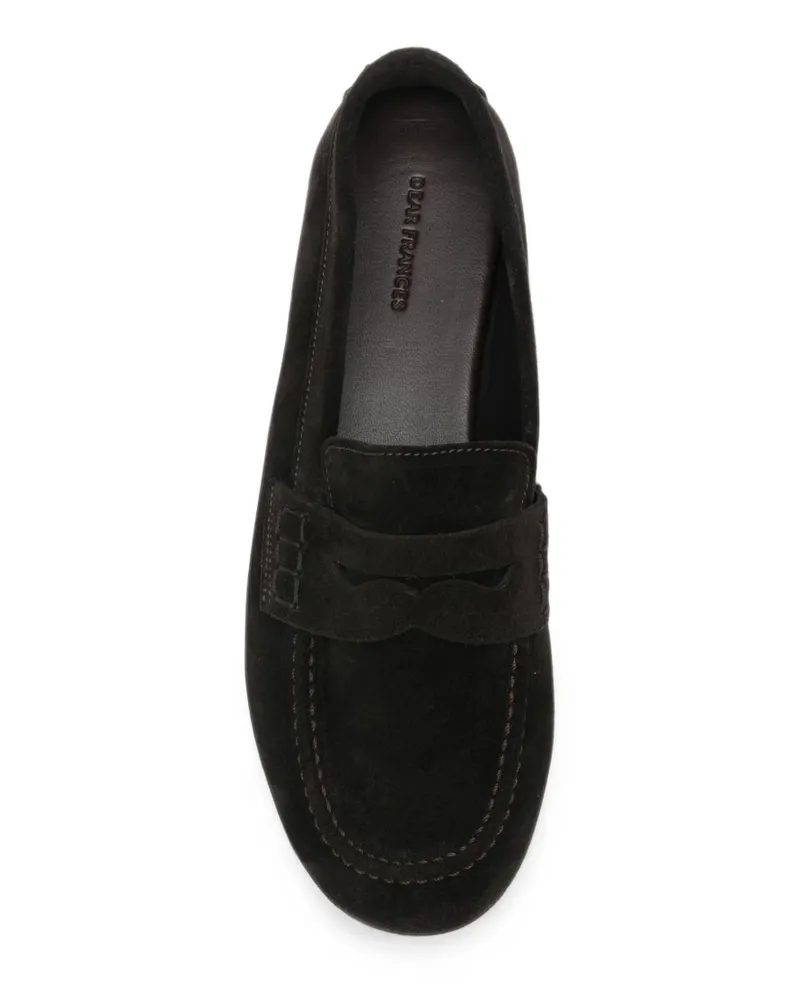 032c Suede Penny Loafer — Black Black