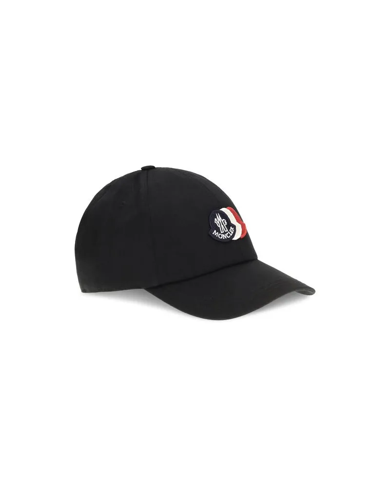 Moncler Men's Black Cotton Cap (baseball Hat Black