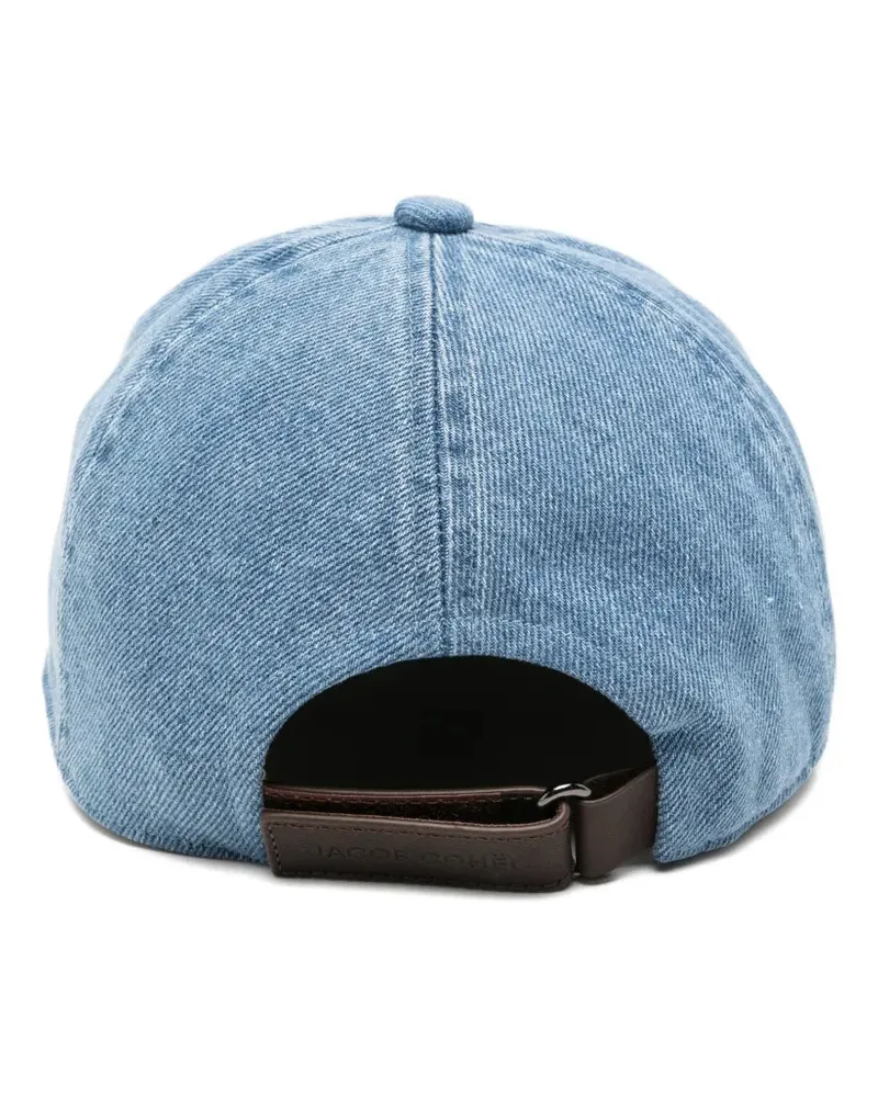 Jacob Cohën Men's Embroidered Baseball Cap Ss26 M Blue