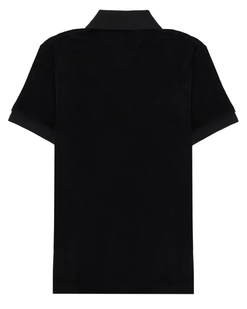 Tom Ford Cotton Blend Polo — Black Black