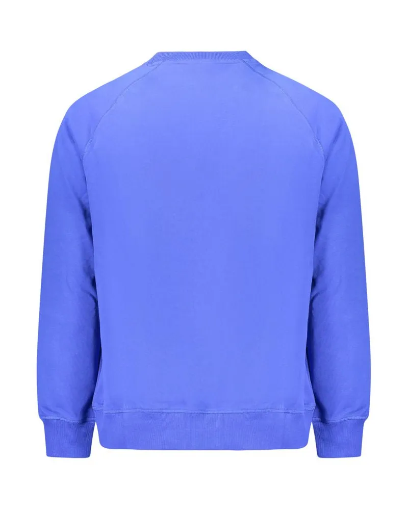Timberland Crew Neck Cotton Sweatshirt — Blue Blue