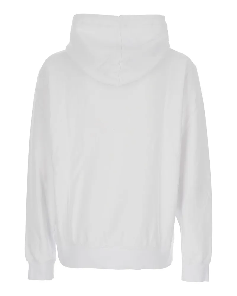 Dsquared2 Men's Hoodie White Cotton Sweatshirts Sweater White
