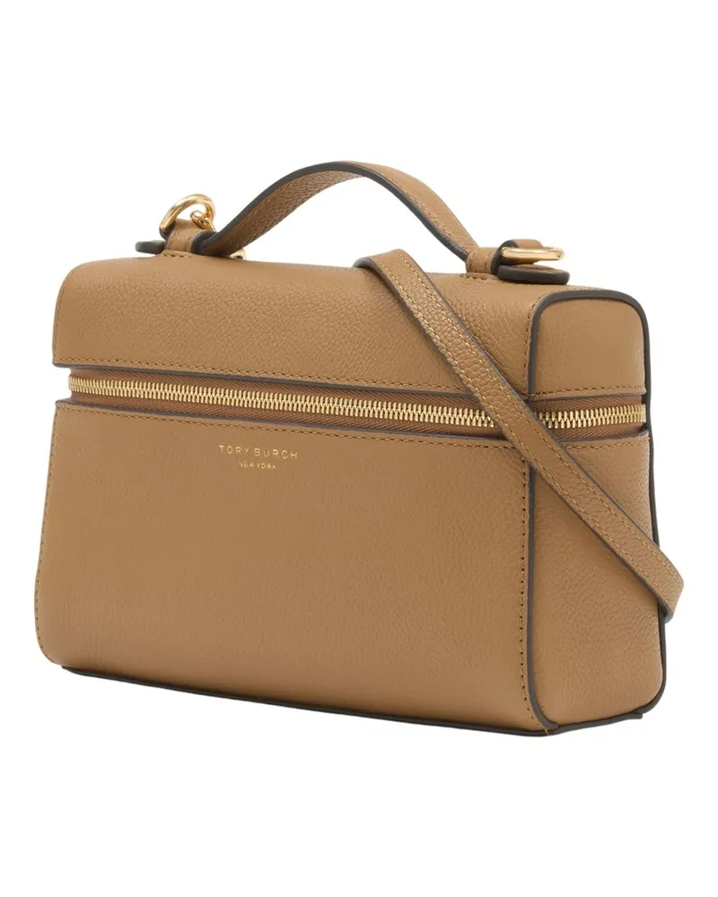 Tory Burch Leather Top Handle Bag — Brown Brown