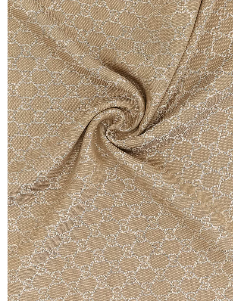 Gucci Women's Beige Silk Scarf Beige