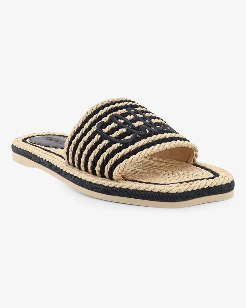 Chloé Women's Sandals Sand Rope Black Cotton Black