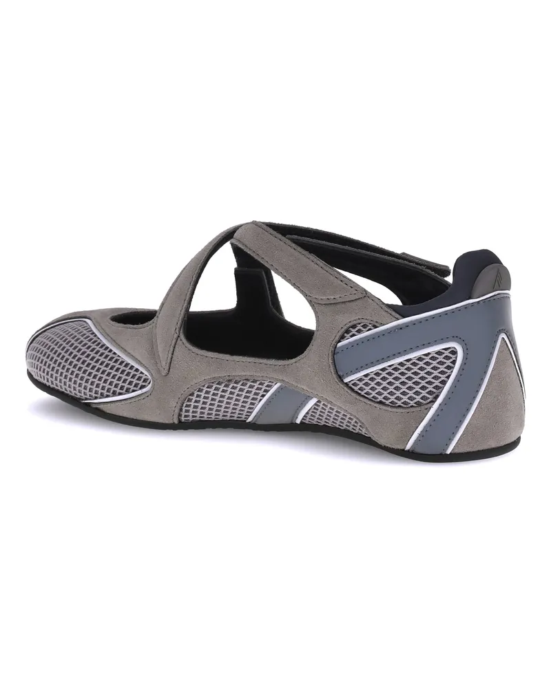 ATTICO Nomad Ballerina Flat — Gray Gray