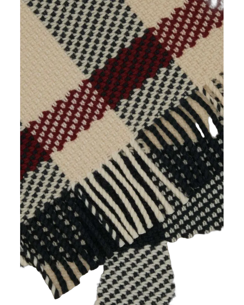 Burberry Stone Exterior: Wool Sciarpe E Foulard Scarfs Beige