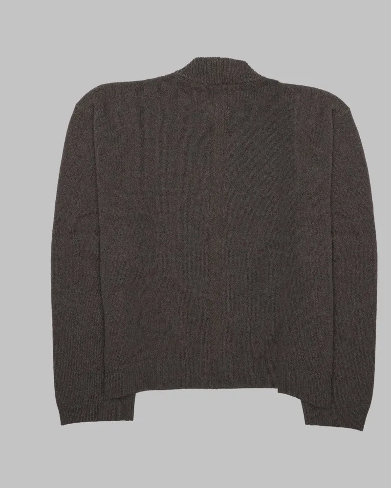 Rick Owens Cashmere-Wool Knit Sweater — Gray Gray