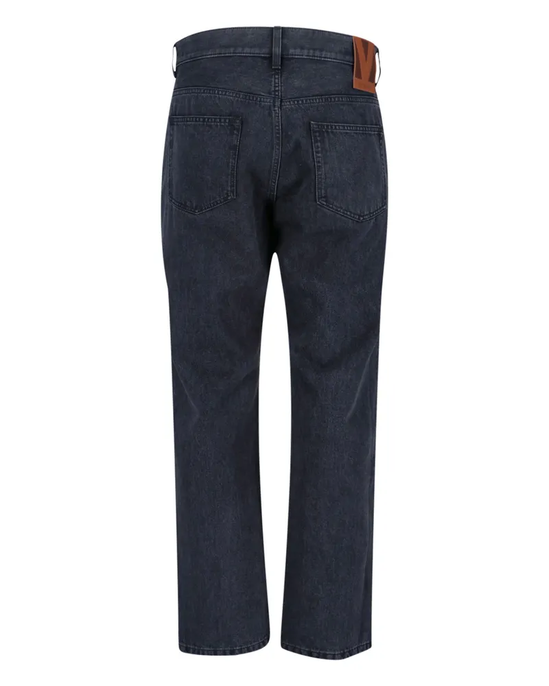 Valentino Garavani Men's Jeans Black Cotton Navy