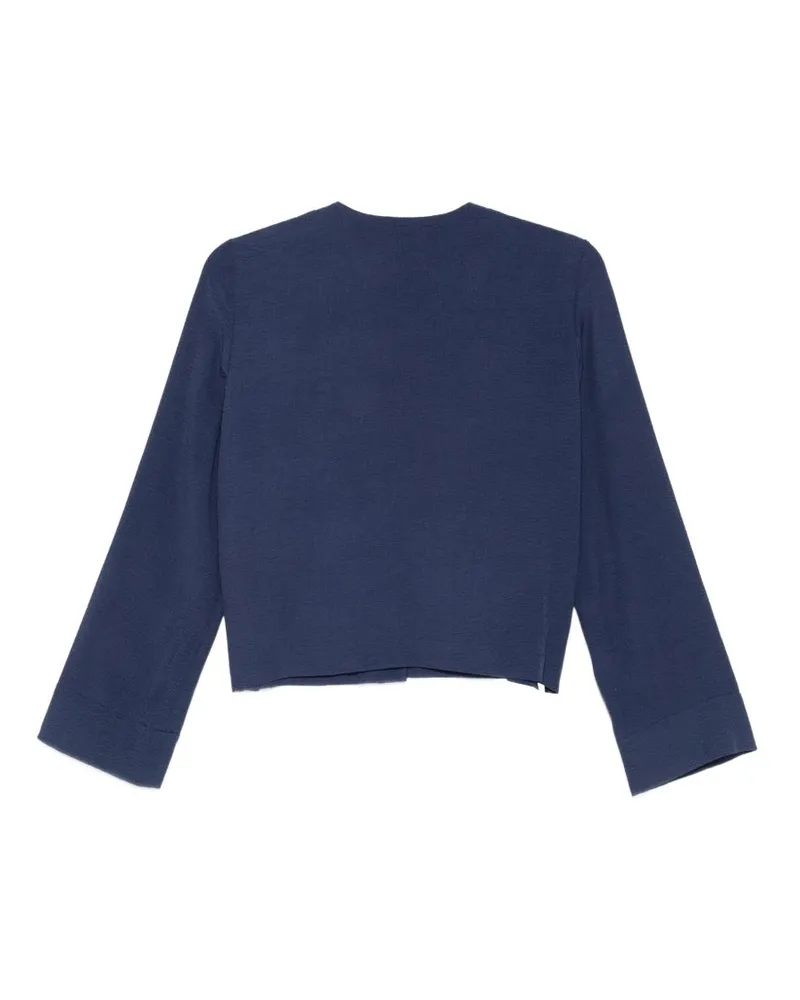 Emporio Armani Crewneck Blouse — Navy Navy