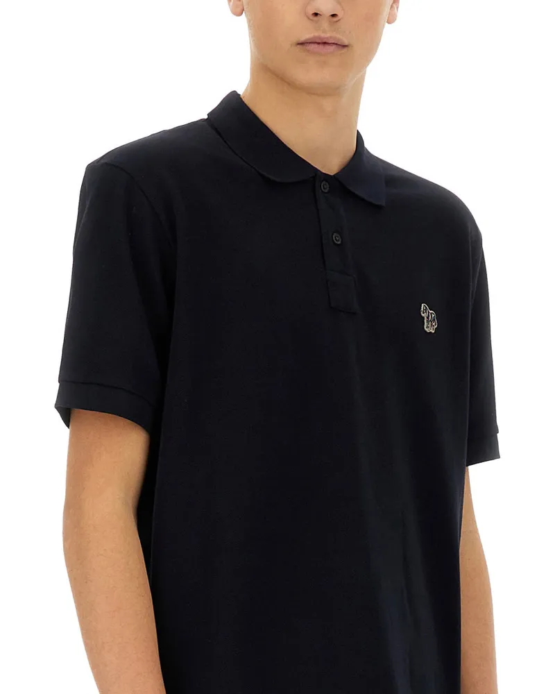 Paul Smith Organic Cotton Polo Shirt — Blue Blue