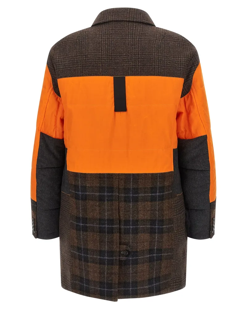 Junya Watanabe Men's Multicolor Cotton Coat Clothing Orange