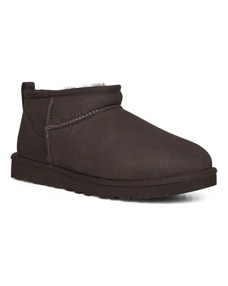 UGG Men's Ankle Boots Classic Ultra Mini Brown Other Materials Brown