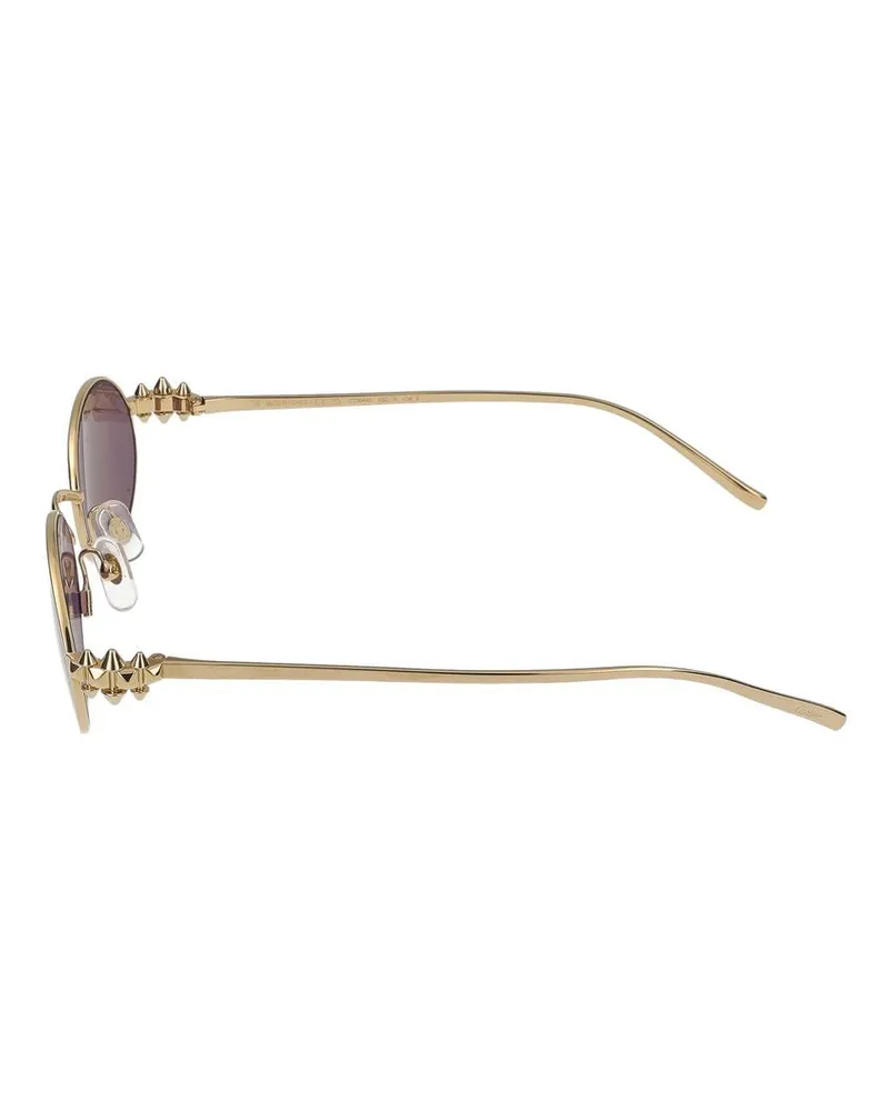 Cartier Women's Sunglasses  Ct0644s 002 Gold Violet 20-135 Metal Gold