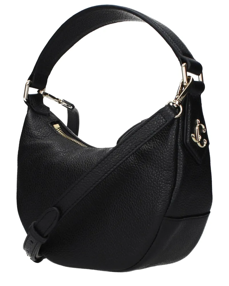 Jimmy Choo Women's Pebbled Leather Shoulder Bag Black Black