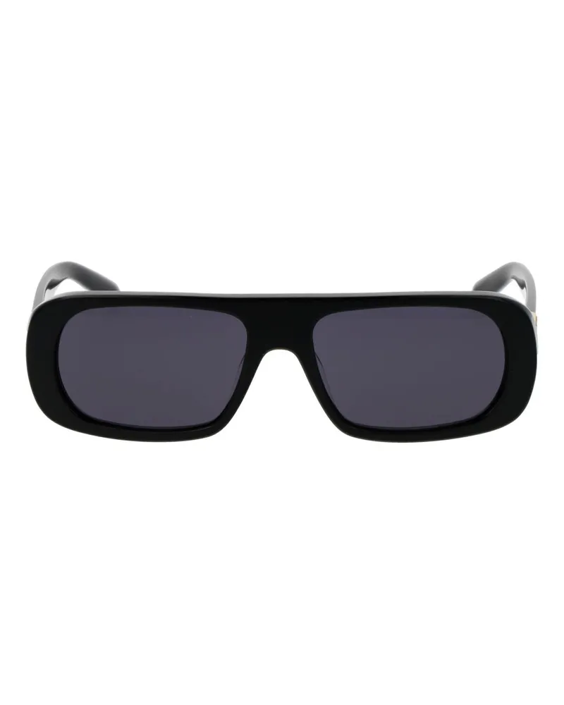 GCDS Unisex Black Plastic Sunglasses Black
