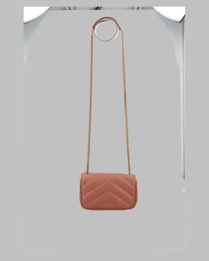 Saint Laurent Loulou Shoulder Bag — Brown Brown