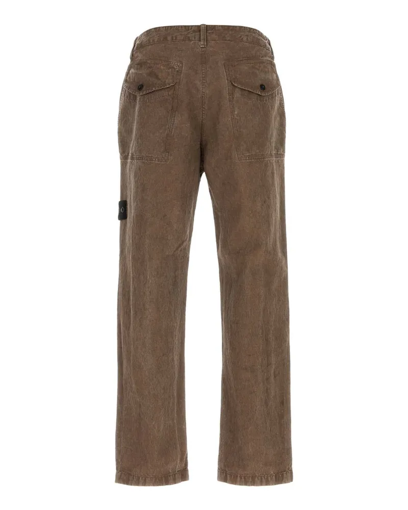 Stone Island Grey Pantaloni Trousers Brown