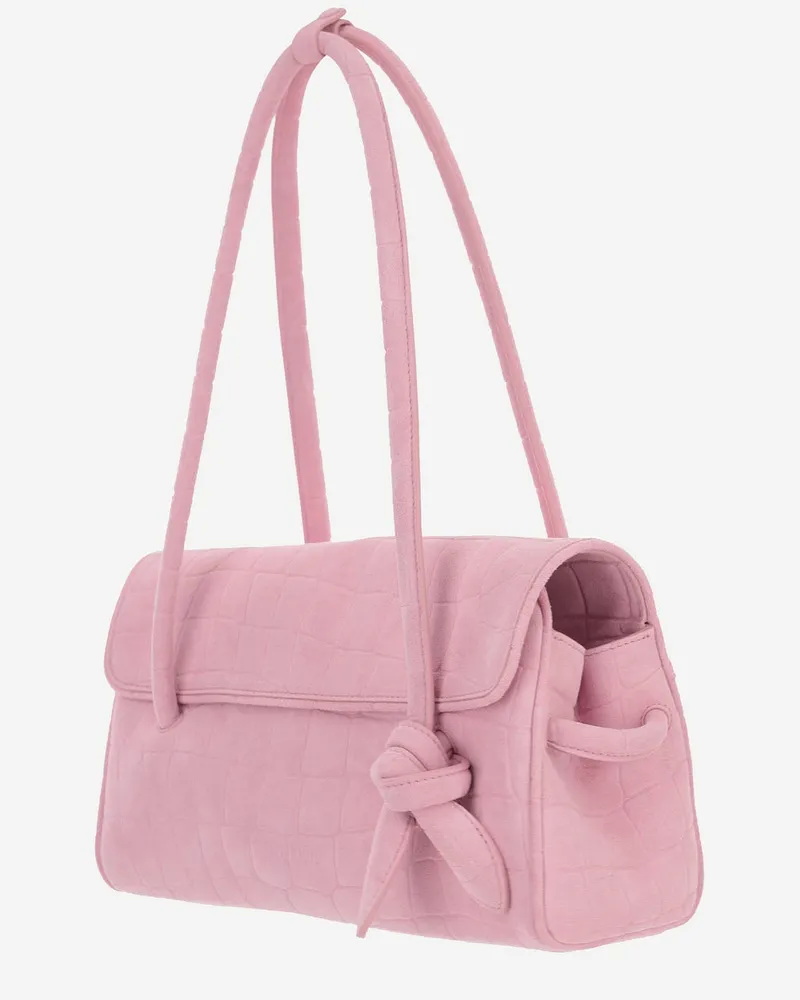 Jacquemus Le Bambimou Calfskin Leather Shoulder Bag — Pink Pink